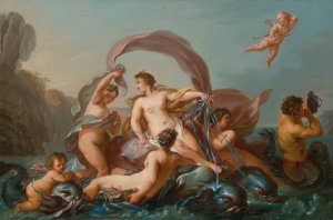 The Birth Of Venus by Jean Baptiste Marie Pierre Oil Painting