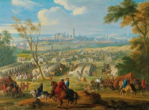 The Siege of Mons Oil painting by Jean Baptiste Martin