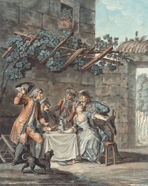Le Paysan Mecontent by Jean-Baptiste Morret Oil Painting