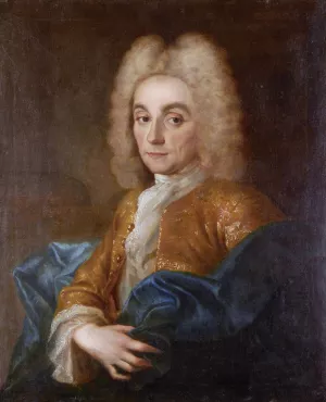 Charles Francois De La Baume Le Blanc,Duke Of La Valliere by Jean-Baptiste Oudry Oil Painting