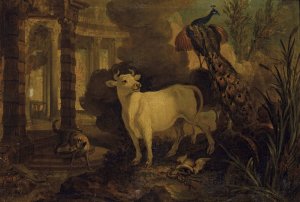 Jupiter transformed into a bull by Jean-Baptiste Oudry Oil Painting
