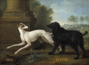 Misse and Luttine by Jean-Baptiste Oudry Oil Painting