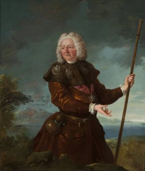 Portrait of a pilgrim by Jean-Baptiste Oudry Oil Painting
