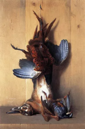 Still-Life with Pheasant Oil painting by Jean-Baptiste Oudry