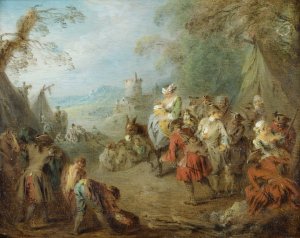 Encampment by Jean-Baptiste Pater Oil Painting