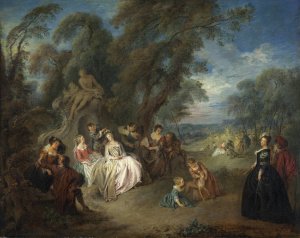 Fete Champetre by Jean-Baptiste Pater Oil Painting