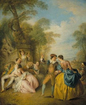 La Danse by Jean-Baptiste Pater Oil Painting