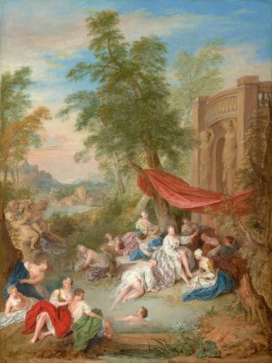 Les Baigneuses by Jean-Baptiste Pater Oil Painting