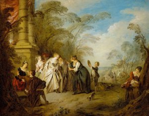 The Fortune Teller by Jean-Baptiste Pater Oil Painting
