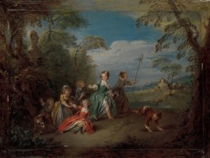 The Golden Age by Jean-Baptiste Pater Oil Painting