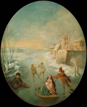 Winter by Jean-Baptiste Pater Oil Painting