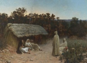 Weary Travelers by Jean Baptiste Paul Lazerges Oil Painting