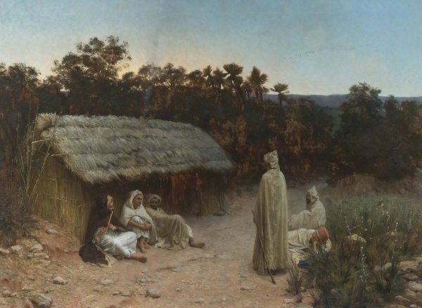 Weary Travelers  by Jean Baptiste Paul Lazerges - Hand-Painted Oil Painting Reproduction