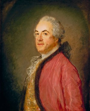 Portrait of a Man by Jean Baptiste Perroneau Oil Painting