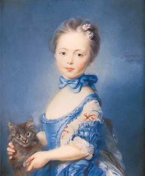 A Girl with a Kitten