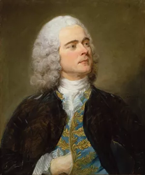 Charles-Francois Pinceloup de la Grange by Jean-Baptiste Perronneau Oil Painting