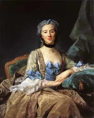 Madame de Sorquainville by Jean-Baptiste Perronneau Oil Painting