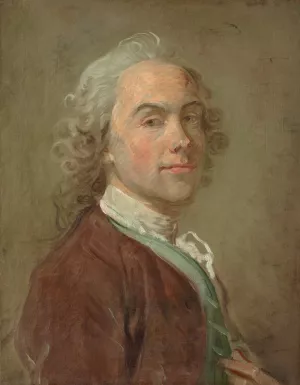 Portrait of a Gentleman by Jean-Baptiste Perronneau Oil Painting