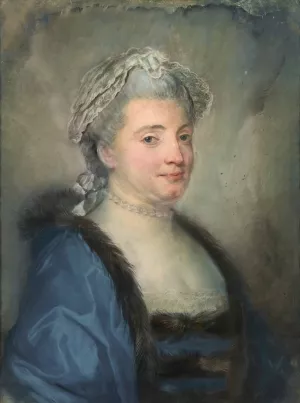 Portrait Of A Lady by Jean-Baptiste Perronneau Oil Painting