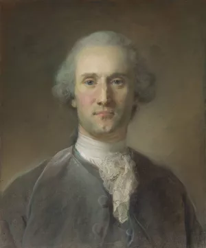 Portrait of a Man by Jean-Baptiste Perronneau Oil Painting