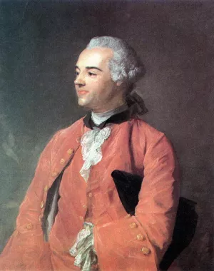 Portrait of Jacques Cazotte by Jean-Baptiste Perronneau Oil Painting