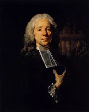 Portrait of the Lawyer Daniel Jousse by Jean-Baptiste Perronneau Oil Painting