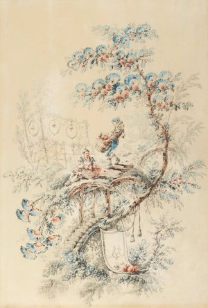 Chinoiserie Designs by Jean-Baptiste Pillement Oil Painting