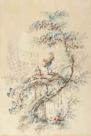 Chinoiserie Designs by Jean-Baptiste Pillement Oil Painting