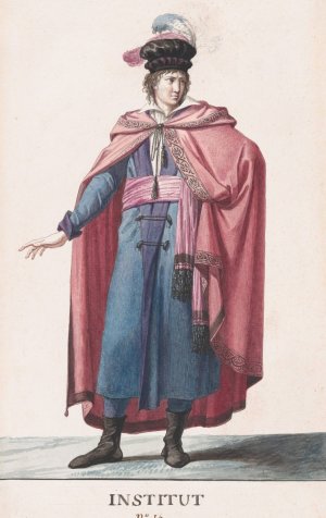 A Member of the Institute by Jean-Baptiste Regnault Oil Painting