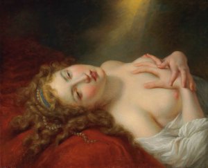 Danae by Jean-Baptiste Regnault Oil Painting