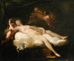 Psyche by Jean-Baptiste Regnault Oil Painting