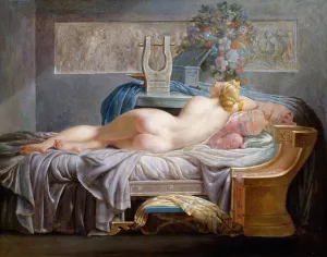 Sapho by Jean-Baptiste Regnault Oil Painting