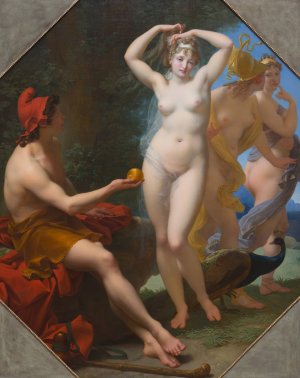 The Judgment of Paris by Jean-Baptiste Regnault Oil Painting