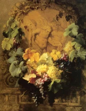 Hommage A Bacche by Jean Baptiste Robie Oil Painting