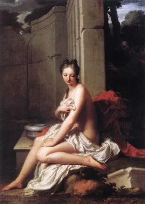 Susanna at the Bath by Jean-Baptiste Santerre - Oil Painting Reproduction