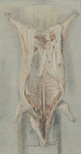 Main Product Photo of Geslacht varken op een leer  Painting by Jean-Baptiste-Simeon Chardin