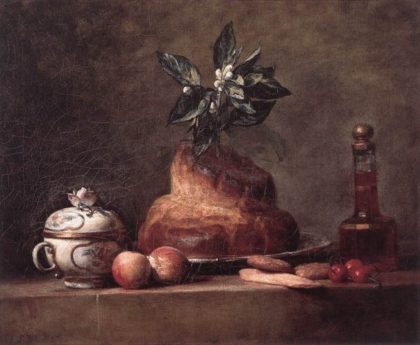 Main Product Photo of La Brioche Painting by Jean-Baptiste-Simeon Chardin
