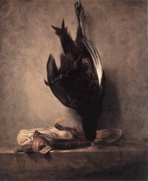 Still-Life with Dead Pheasant and Hunting Bag
