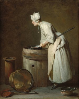 The Scullery Maid by Jean-Baptiste-Simeon Chardin Oil Painting