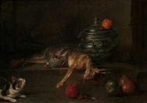 The Silver Tureen by Jean-Baptiste-Simeon Chardin Oil Painting