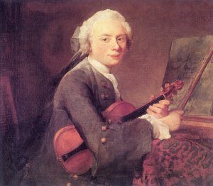 Young Man with a Violin Charles Godefroy