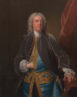 The Rt. Honorable Stephen Poyntz, of Midgham, Berkshire by Jean-Baptiste Van Loo Oil Painting