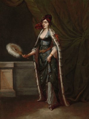 A Turkish Woman by Jean Baptiste Vanmour Oil Painting