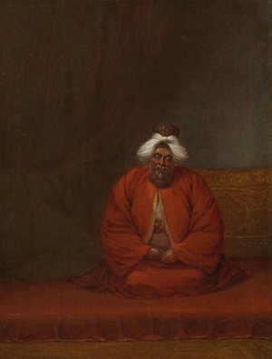 De moefti, hoofd van de religieuze zaken by Jean Baptiste Vanmour Oil Painting