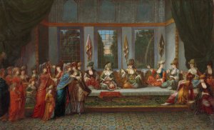 Greek Wedding by Jean Baptiste Vanmour Oil Painting