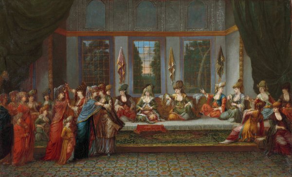 Greek Wedding  by Jean Baptiste Vanmour - Hand-Painted Oil Painting Reproduction
