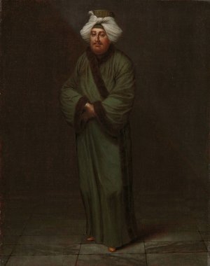 Mehmet, the vizir kahyasi by Jean Baptiste Vanmour Oil Painting