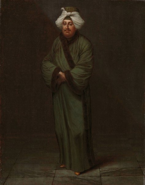 Mehmet, the vizir kahyasi  by Jean Baptiste Vanmour - Hand-Painted Oil Painting Reproduction