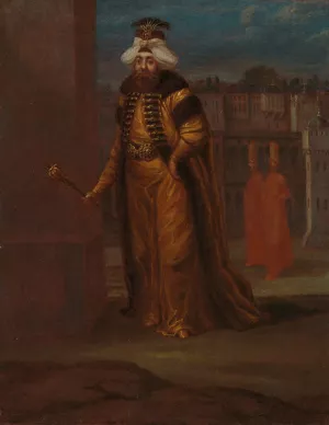 Sultan Mahmud I Oil painting by Jean Baptiste Vanmour