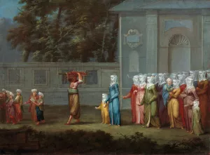 The First Day of School by Jean Baptiste Vanmour Oil Painting